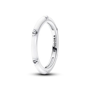 Каблучка Pandora ME Паве і біла емаль 192528C02